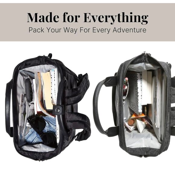 Baggallini Soho Backpack Women's Laptop Backpack Travel Bag Black - Picture 11 of 11